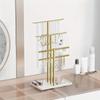 1PC Jewelry Stand Holder Organizer: 14.5" Sturdy Hanger for 80 Pcs Jewelry, Gift for Women, Gold Jewlery Tower for Necklace