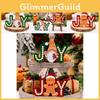 Delightful Wooden Gingerbread Men Joy Decor For Charming Christmas Table Display