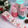 5-Yard Christmas Ribbon with Wire Edges - 63mm Decorative Craft Ribbon for Gift Wrapping