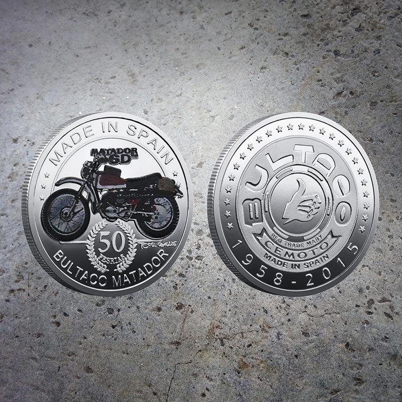 Spanish bullfighter, commemorative coin, motorcycle commemorative coin, lucky coin, commemorative medal, challenge coin серебряный