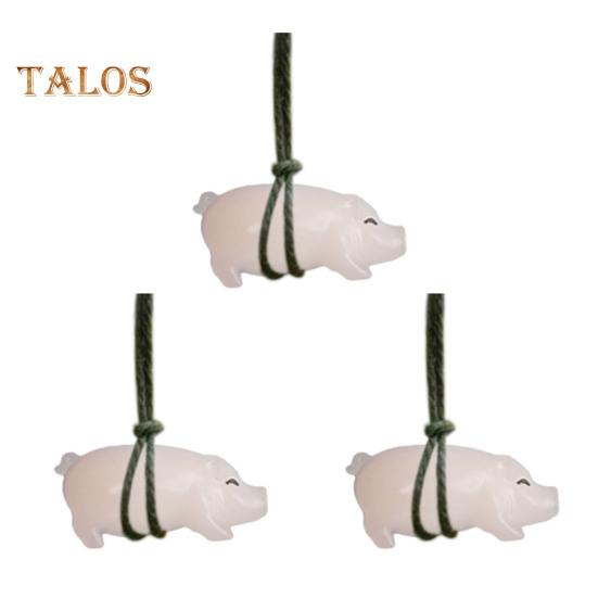 

3/6/12 шт. подвесных украшений, меняющих цвет, подвески в виде жареной свиньи для автомобиля со шнурком, легко подвешиваемые, милые, забавные подвески для зеркала заднего вида L 3pcs