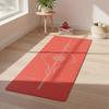 Exercise Mat Sweat-Absorbing with Rubber Base Cushioned for Dancers