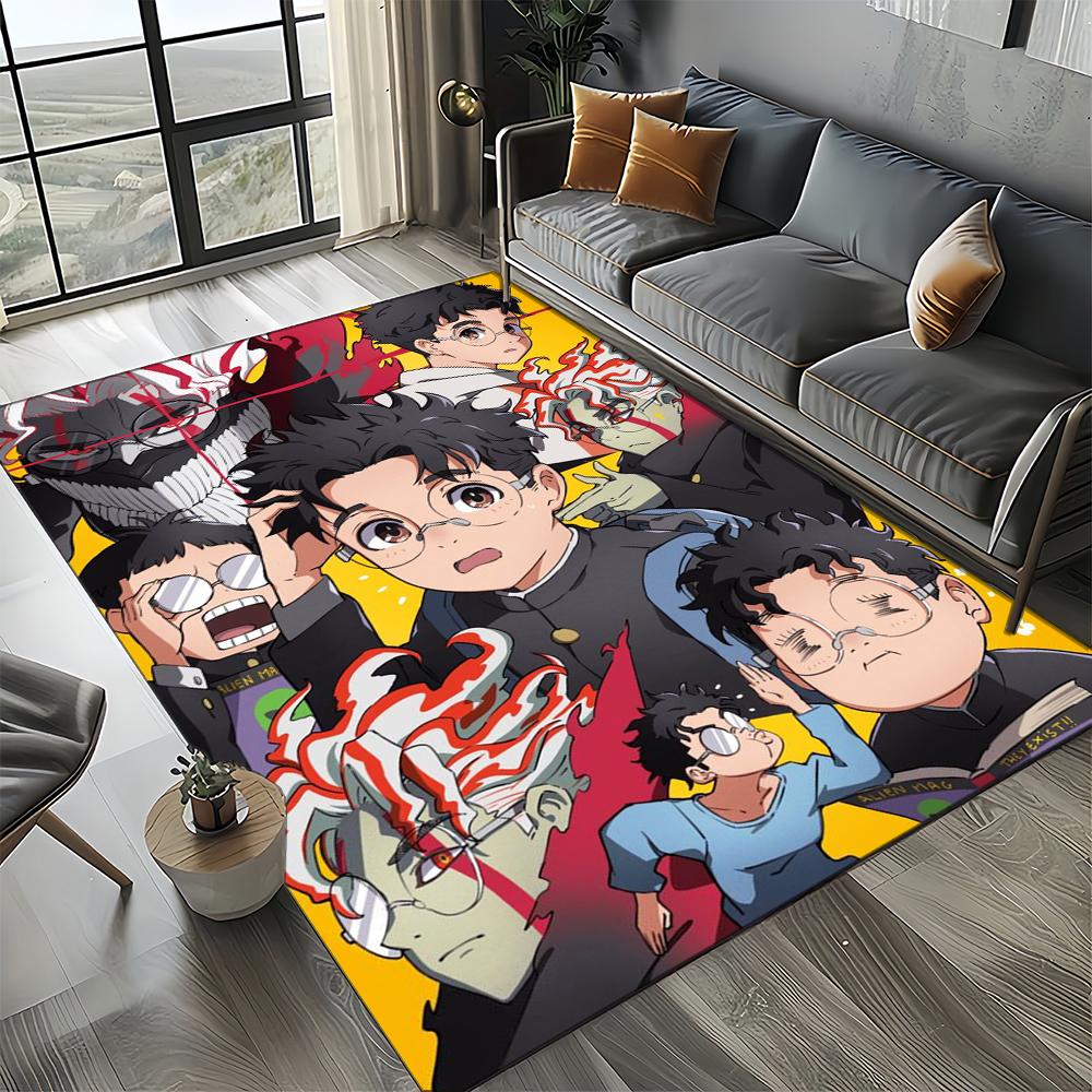 3D DAN DA DAN Anime Cartoon Teppich für Wohnzimmer Schlafzimmer Zuhause Sofa Dekoration, Kinder Spiel Rutschfeste Bodenmatte Geschenk