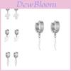 Fashionable Lightning Mushroom Ear Clips For Women Trendy Geometric Alloy Earrings