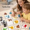Montessori Holz Tier Buchstaben Puzzle: Lernspielzeug für das frühe Englischlernen von Kindern