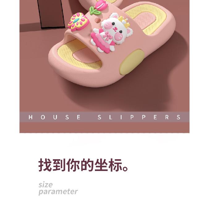 Children's Summer Cartoon Cute Sandals for Boys and Girls, Indoor and Outdoor Non-Slip Soft Sole Slippers for Toddlers and Babies