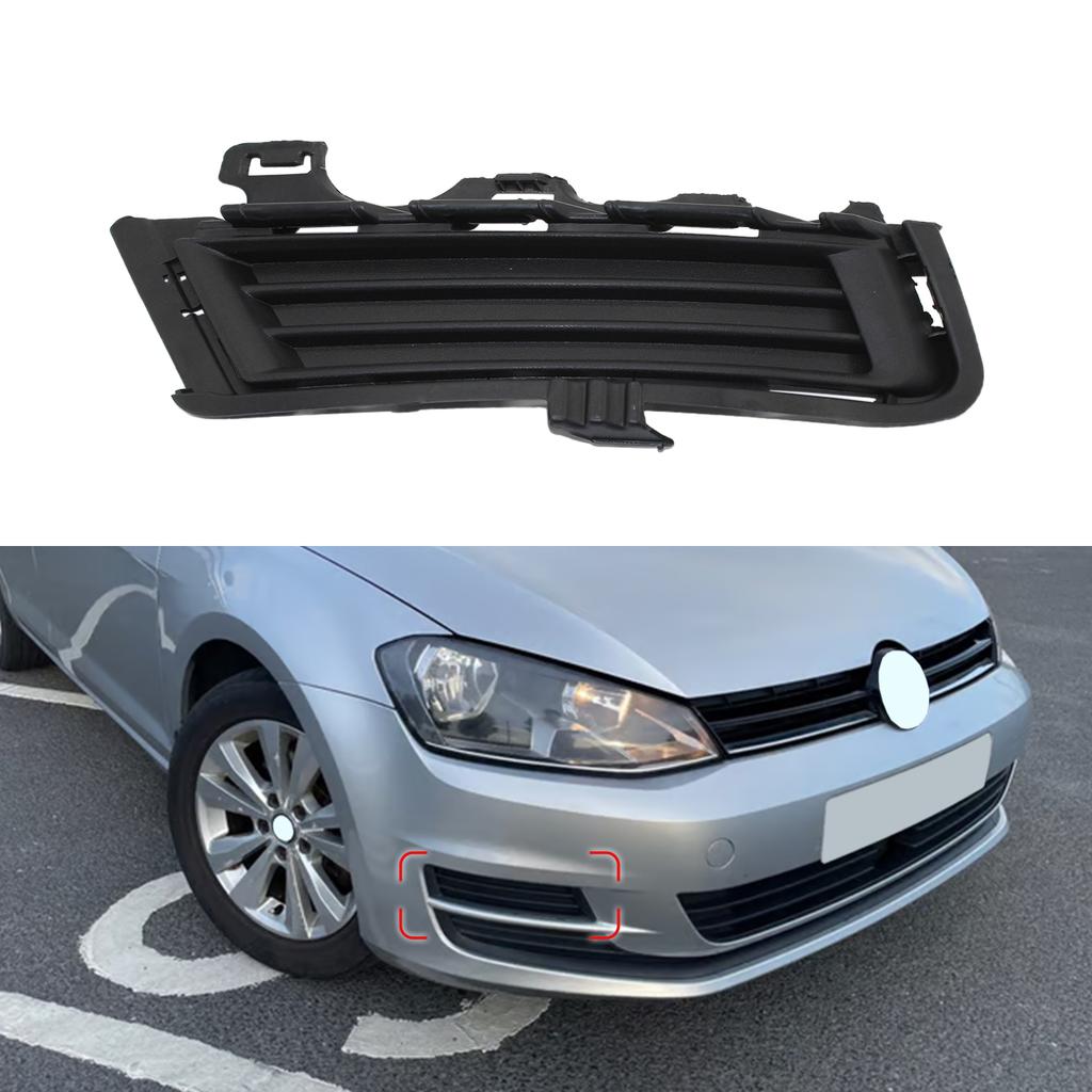 Left&Right Front Bumper Fog Lamp Cover Lower Grille Frame for VW Volkswagen GOLF MK7 2012–2017 5G0853211D 5G0853212D