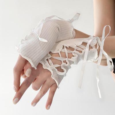Maniche senza dita per cosplay Harajuku Y2K - Stile sexy, di nicchia, fai da te per primavera ed estate