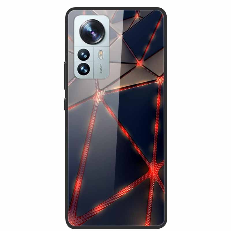 For Redmi Note 12S Case Tempered Glass Hard Back Cover for Xiaomi Redmi Note 12 Note12 Pro 4G 5G Phone Cases Note12S 12 S 12Pro