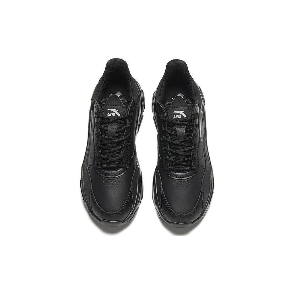 Anta Retro Dad Shoes All Black Women 922348826-7