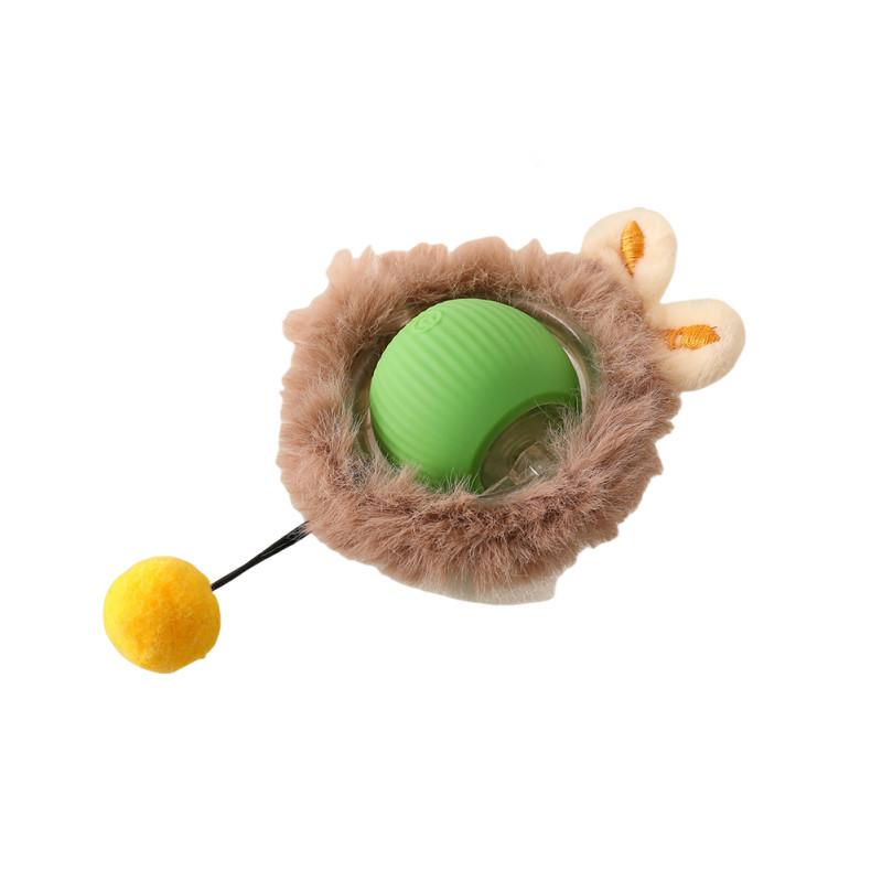 Intelligentes interaktives Katzenspielzeug, Ball, schnell rollend im Beutel, Versteckspiel für Kätzchen, Bewegungsaktiviertes interaktives Katzenspielzeug für den Innenbereich
