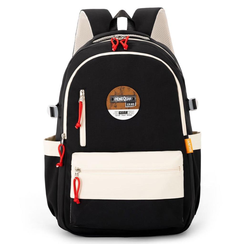 Schoolbag schoolbag girls junior high school high school students large capacity 1011 new backpack Japanese solid color soft girl backpack