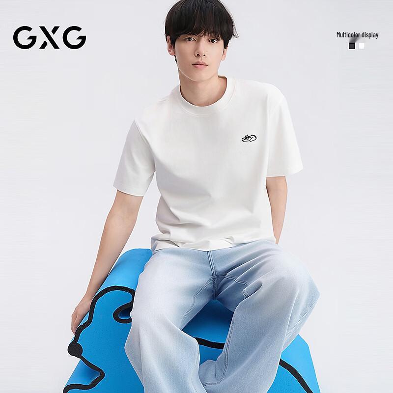 GXG Men s Joint Series Cartoon Knit Short Sleeve T-Shirt EU 41
