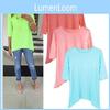 Stylish Women's Loose Medium Sleeve T-shirt Spring Blouse Ideal For Daily Casual Wear