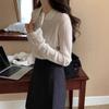 Early Spring Women's Slim French Chic Doll Collar Knit Cardigan