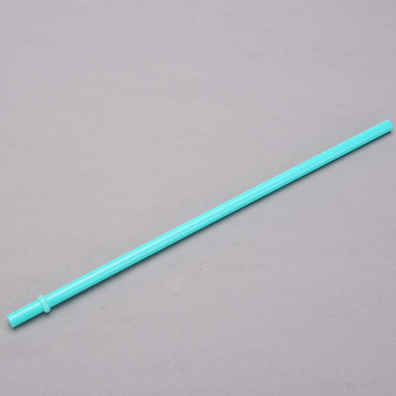 7Mm Aperture Straw 37 Color Solid Color Plastic Cup Accessories Pp Straw Non-Disposable Straw With Ring