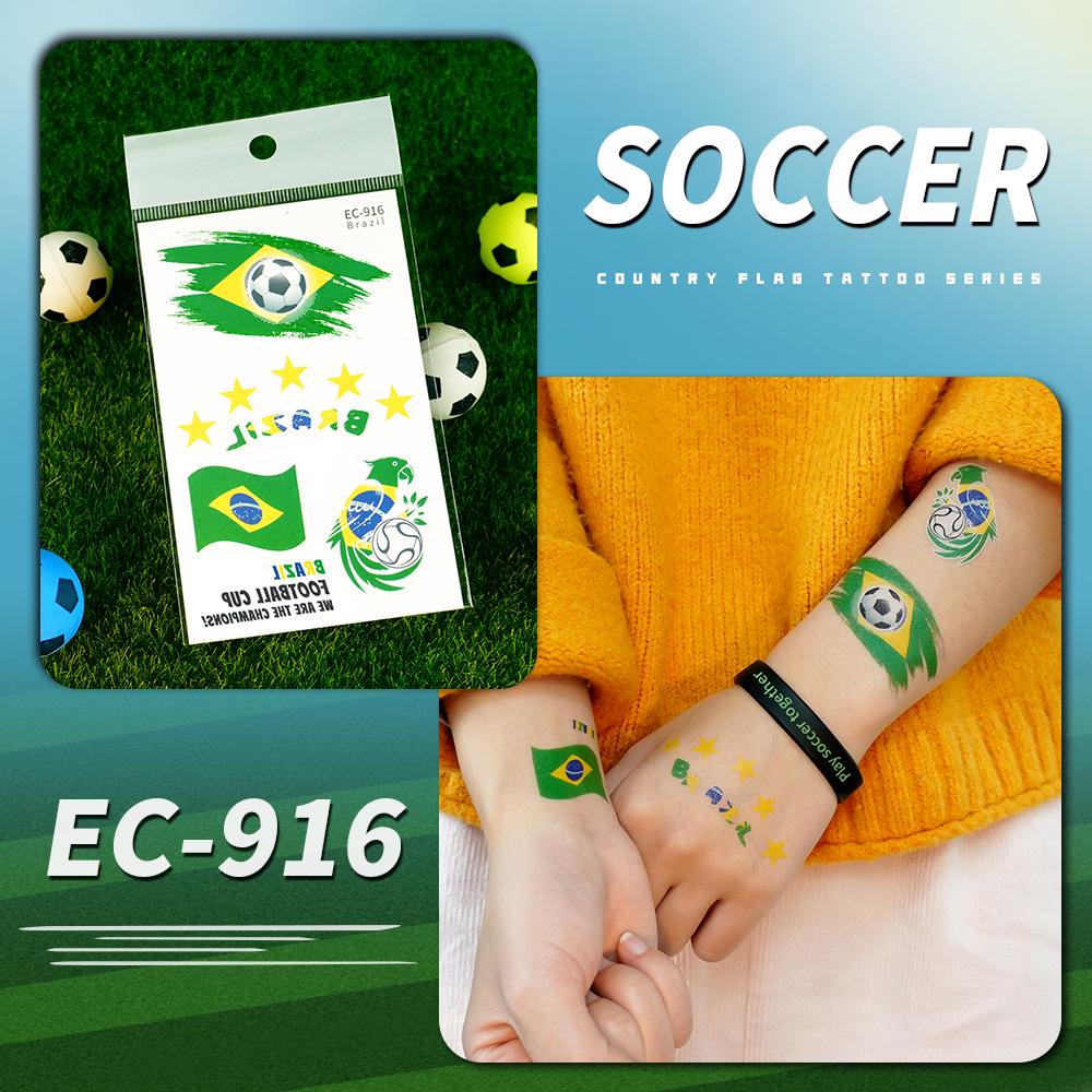 Ruikalong USA Canada Mexico Flag Waterproof World Cup Tattoo Stickers