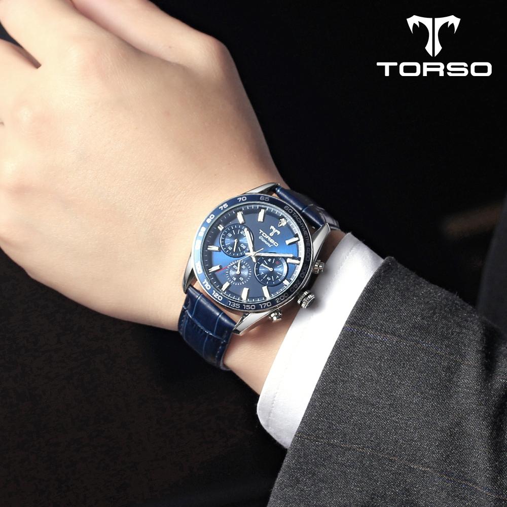 Toleuso T503M-Sls Cassiopeia Multi Diamond Watch Men'S Metal Watch (Free Leather Strap)