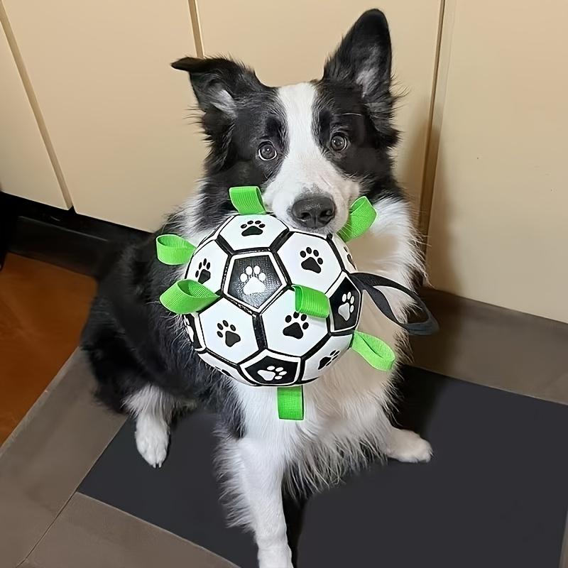 Dog Soccer Ball Toy Interactive Fetch Toy With Tabs разноцветный