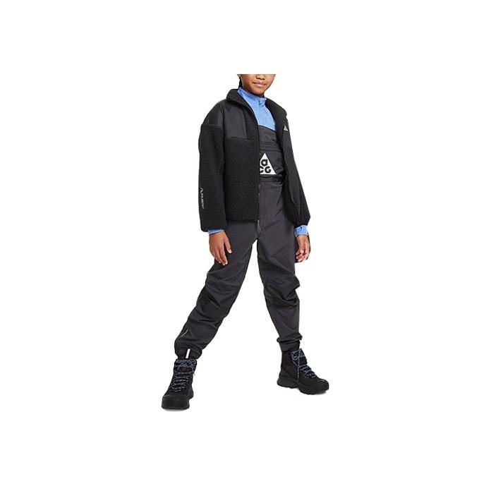 Nike ACG Storm-FIT Big Kids Puddle Pants Printed Letter Casual Straight Loose Overalls Kids Overalls Black FD3152-010