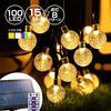 LED Straight Bubble Ball Lights for Homes Lighting Patterns Remote Control Included 15m 100 Waterproof and Rainproof for Outdoor Gardens and DIY