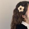Plush Solid Color Star Hair Clip for Women Y2k Simple Hollow Design BB Clip Hairpin Girl Side Clip Cute Hair Accessories
