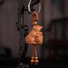 Animal Creative Fengshui Ethnic Lucky Mascot Gift Car Key Ring Chinese 12 Zodiac Keychain Engraving Wood Keyring