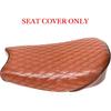 JMCHstore Brown Diamond Stitch Retro Seat Cover for Coleman ct200uex Mini Bike 196cc, Hisun ct200u-ex 200cc Trail Bike Cushion Replacement Parts