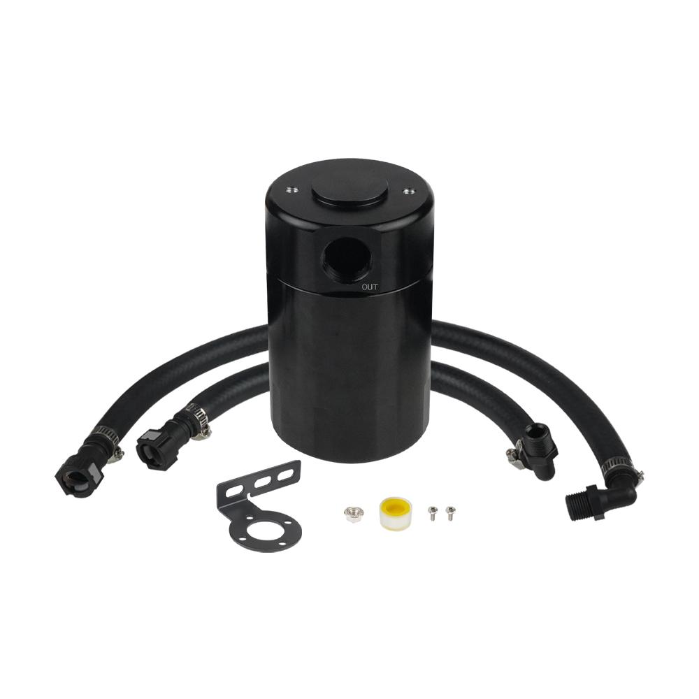 Car Air Oil Separator Black Oil Catch Can For 2019-2025 Chevy Silverado 1500/GMC Sierra 1500 2025-2025 Chevy Suburban/GMC/Tahoe