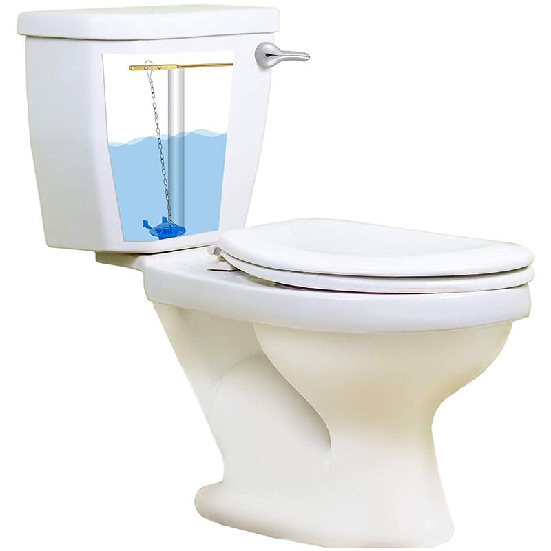AAAF Toilet Flappers Replacement Universal Rubber Toilet Bowl Flapper With 4 Pieces Flapper Chains Replacement