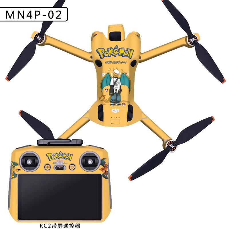 

ПВХ наклейка для дронів DJI MINI 4 PRO Захисна плівка Водонепроникні наклейки дистанційного керування Шкіра для покриття поверхні для аксесуарів DJI RC 2/RC N2 02-RC2