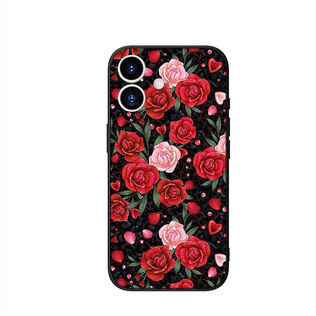 

Rose Flower Phone Cover Case for Samsung Galaxy S25 S23 S22 S24 FE Ultra Plus A56 A05 A06 A15 A16 A57 S7 Edge Casing Galaxy S25 Ultra