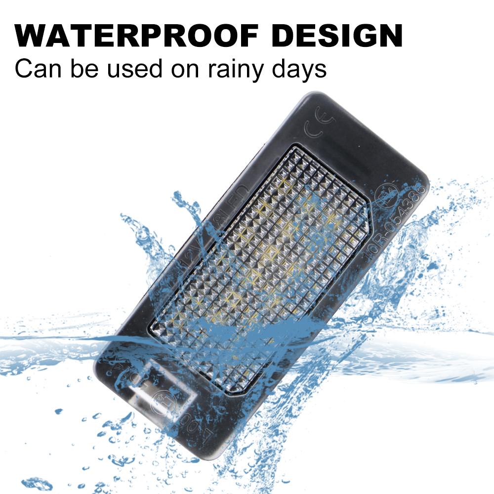 Pentru BMW Seria 1/3/5 E82/E90/E39/E60/F10 12V 6500K 2 buc/set 18 LED Lampă Lumină Spate Lumini Plăcuță Număr Mașină