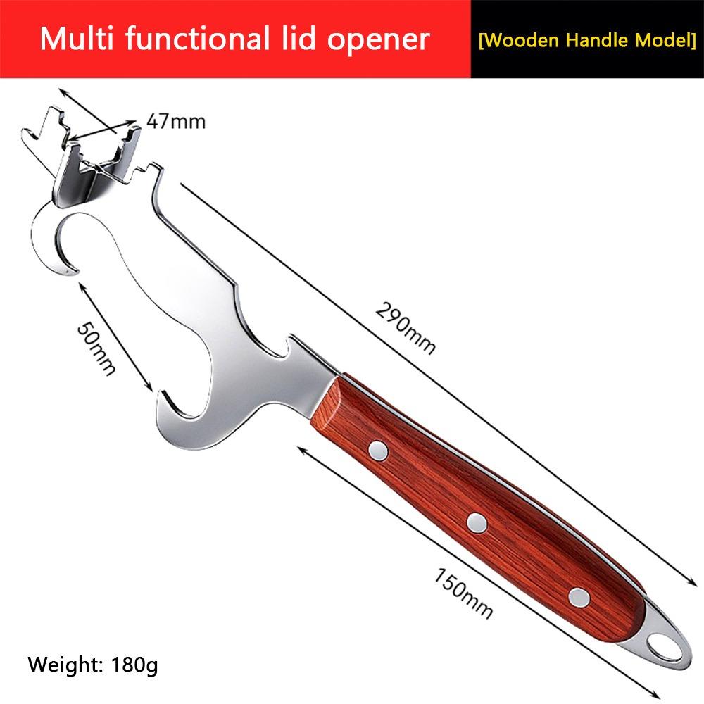 Labor Saving Bucket Lid Wrench Industrial Barrel Opener Chemical Barrel Use Wooden Handle