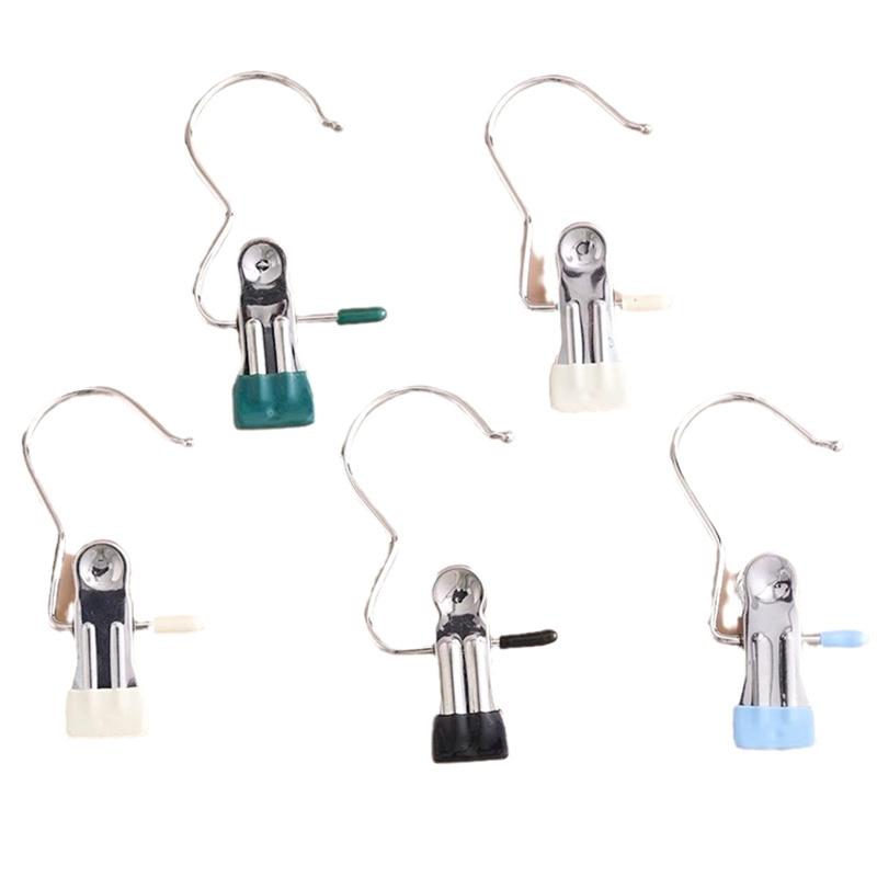 

Нержавеющая сталь бесшовный держатель для одежды из 3 слов многофункциональный ветрозащитный крючок зажим для хранения одежды для закусок зажим для хранения носков синий