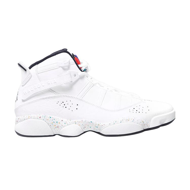

Мужские кроссовки Air Jordan Jordan 6 Rings Paint Splatter Белый белый черный-каньон-золотой 322992-100