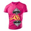 Dumbbell Graphic T-Shirt For Men Gym 3D Printed T Shirts Summer Casual Breathable Sports Round Neck Quick Dry Short Sleeves Tees