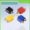 Anti-interference RCA Audio Splitter 1 Male to 2 Female 10Pcs Converter Plug for TV DVD Speaker Audio Equipment