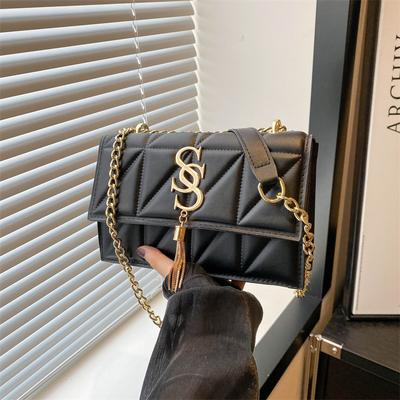 Retro Casual Chain Messenger Bag Women's Simple Casual Bag Women's 2024 Summer New Fashion Trend Shoulder Bag