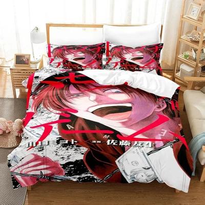 Mode 3D Gedrucktes Anime Tomodachi Game Bettwäscheset Einzelbett Twin Full Queen King Size Bettset Aldult Kind Schlafzimmer Bettdeckenbezug Sets