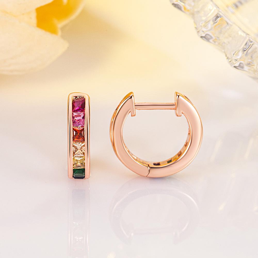 Luxury Geometric Zirconia Ear Cuffs - European & American Style