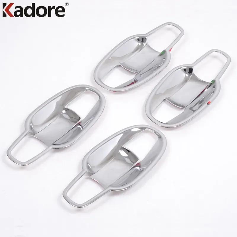 Side Door Handle Bowl Cup Cover Trim For Toyota Land Cruiser J200 LC200 FJ200 2008 2009 2010 2011 ABS Chrome Car Accessories