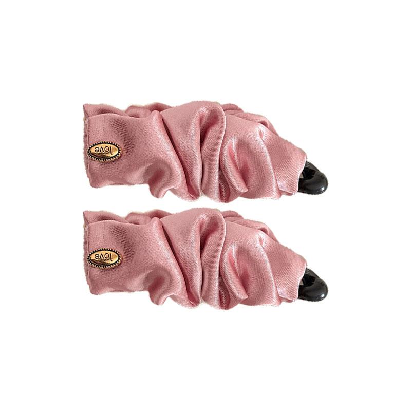 Koreanischer Stil Satin Plissiert Einfarbig Stoff Haarspange Vielseitige Bananen-Klammer Für Frauen Haarschmuck