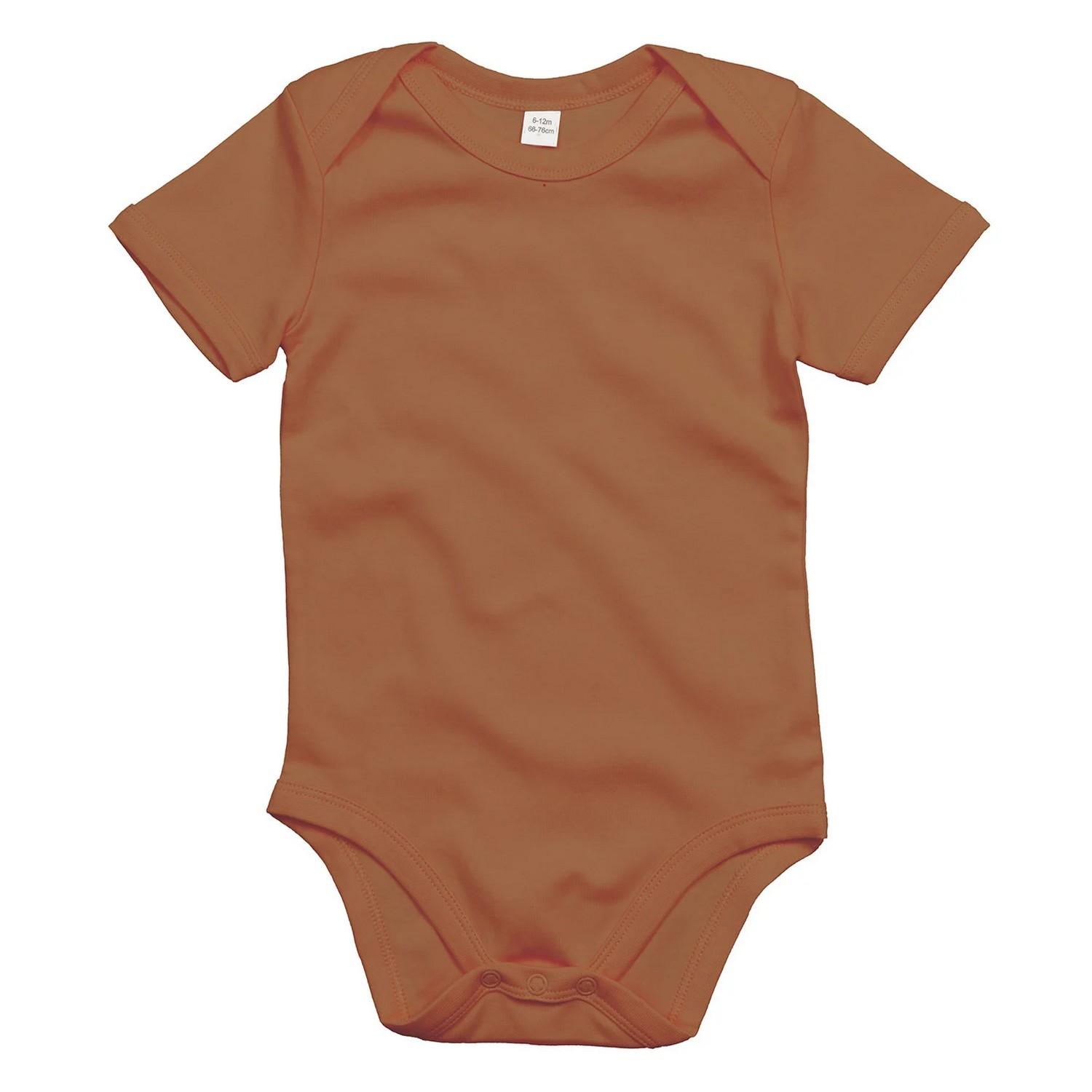 Babybugz Baby Effen Bodysuit 0-3 Months bruin