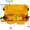 1/3 szt. Osłona bezpieczeństwa przedłużacza z wodoodpornym uszczelnieniem, odporna na warunki atmosferyczne, elektryczna skrzynka przyłączeniowa do ochrony gniazdka wtyczki zewnętrznej