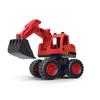 Plastic Excavator Toy For Kids With Inertia Drive And Movable Attachments