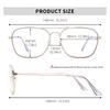 JM Aviator Computer Blue Light Blocking Glasses Square Eye Protect Video Eyeglasses Anti Glare Men Women