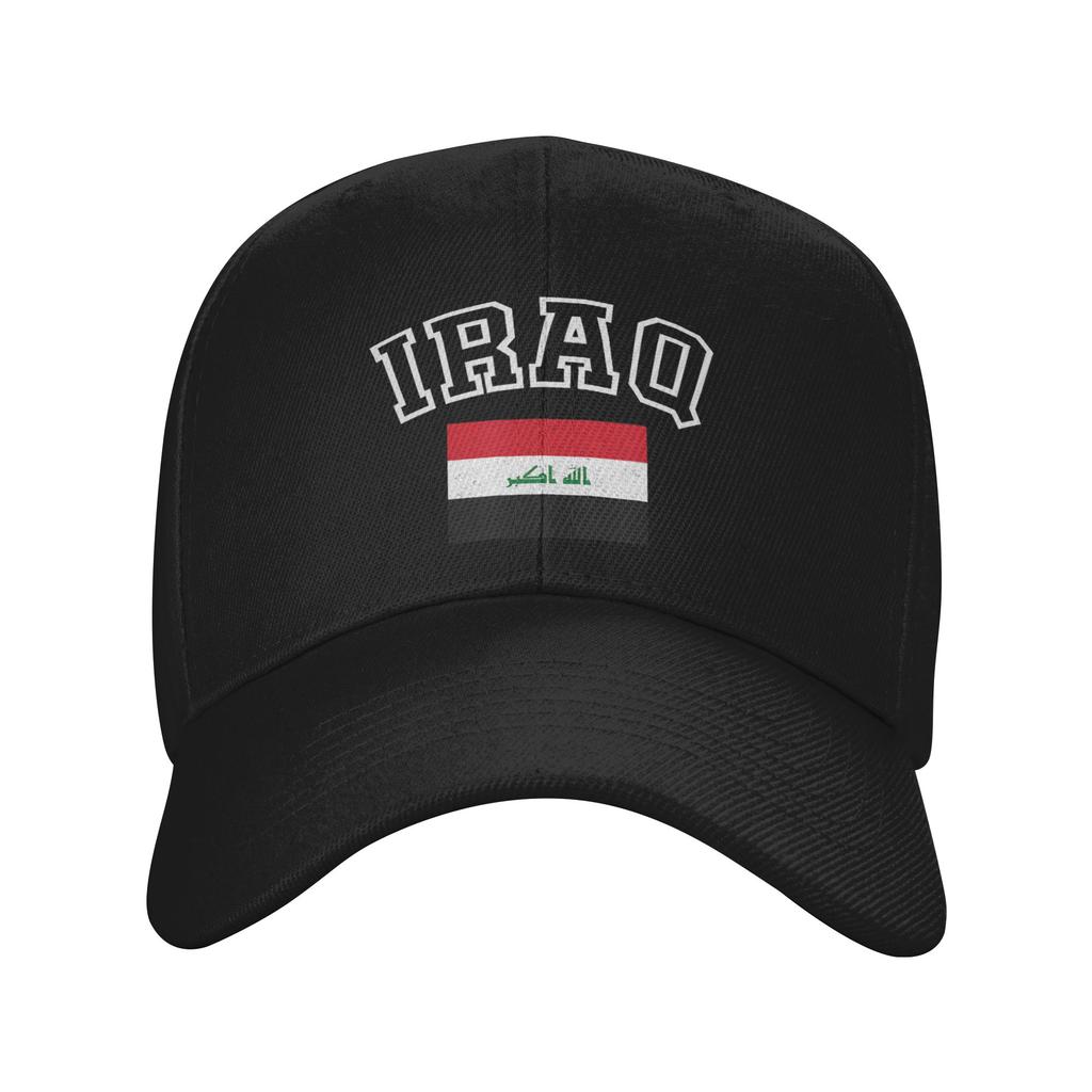 Unisex Women Iraq Flag Accessories Baseball Caps  Snapback Hat Casual Formal Wear Adjustable