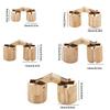 2Pcs Metal Furniture Hinge Cylindrical Cabinet Concealed Door Hinges Furniture Hardware for Wood Box Handicrafts
