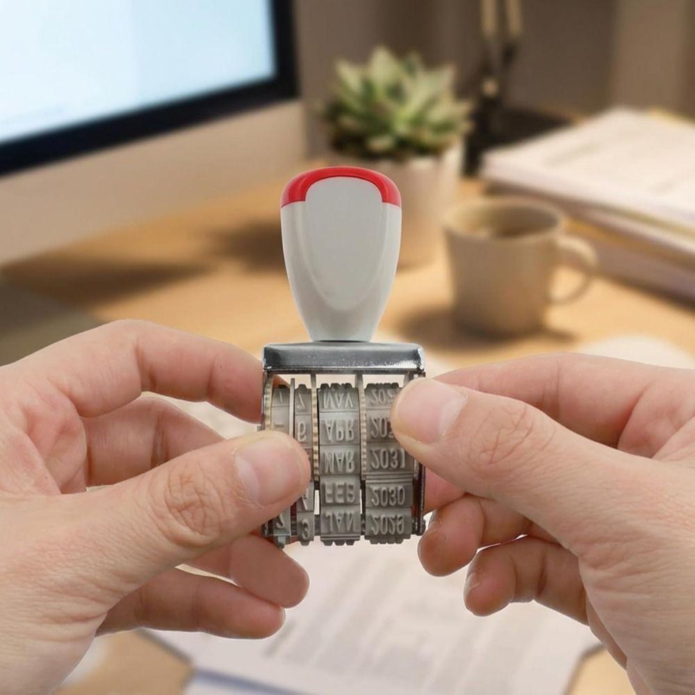 Adjustable Digital Date Wheel Stamp Vintage Number Roller Stamp Date Postmark Stamp Sealing Stamp